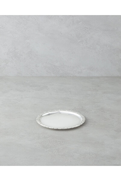 English Home Glint Metal Tray 20 cm Silver