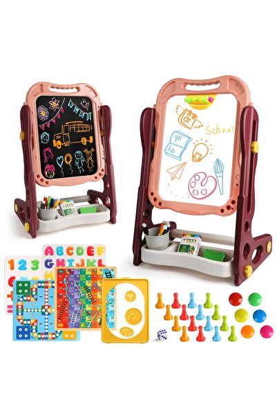 WePro Store Многофункционална детска дъска за рисуване, магнитни и тебеширени...