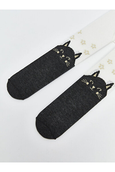 LC Waikiki New Season Cat Printed Girls' Pantyhose