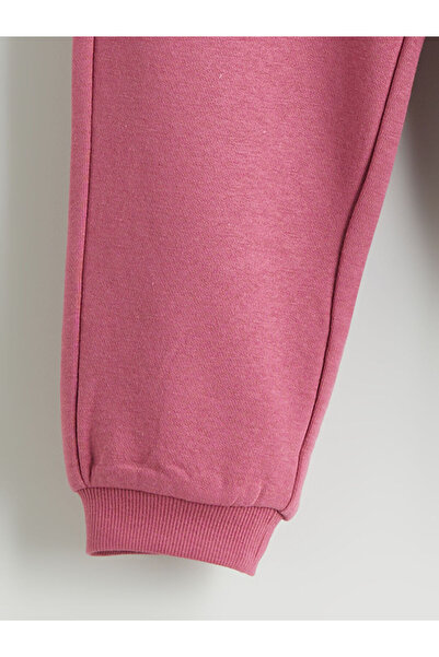 LC Waikiki Thick Basic Girl's Tracksuit Bottom with Elastic Waist