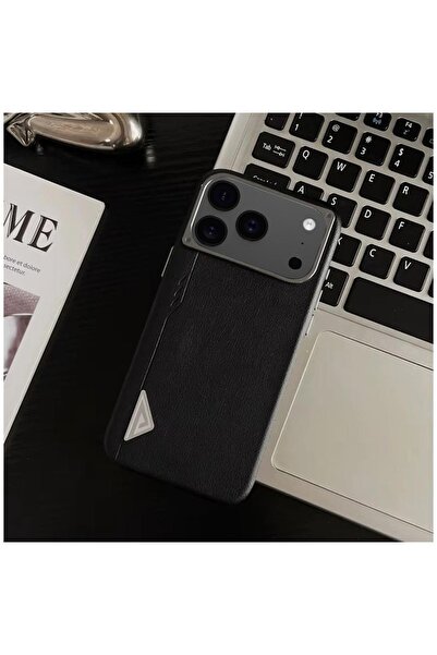 Zebana Apple iPhone 17 Pro Uyumlu Kılıf Arvento Elite Deri Kılıf (Kablosuz Şa...