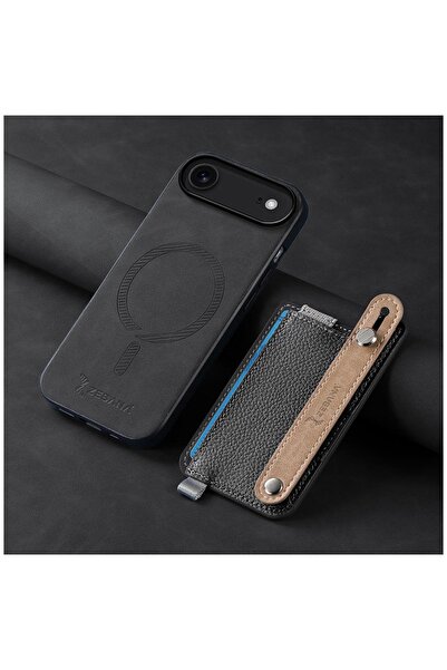 Zebana Apple iPhone 17 Air Uyumlu Kılıf M-safe 2in1 Kartlıklı Best Deri Kılıf...