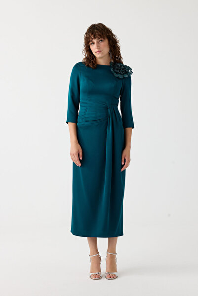 Dizayn Ella Beli piliseli kokteyl elbise EL-4355