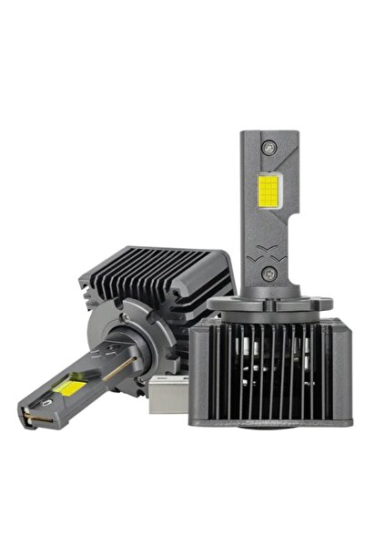 BZRSH Set de 2 becuri LED Xenon de conversie, D1S, 180W, 23.000 lm, Canbus, miez de cupru, radiator din aluminiu