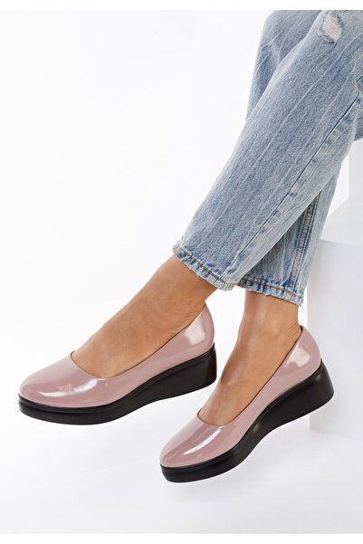 B T Shoes Růžové dámské polobotky Milanca V2