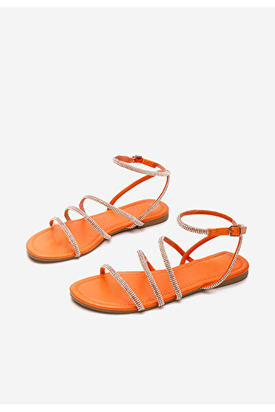 B T Shoes Oranžové dámské sandály Avalora