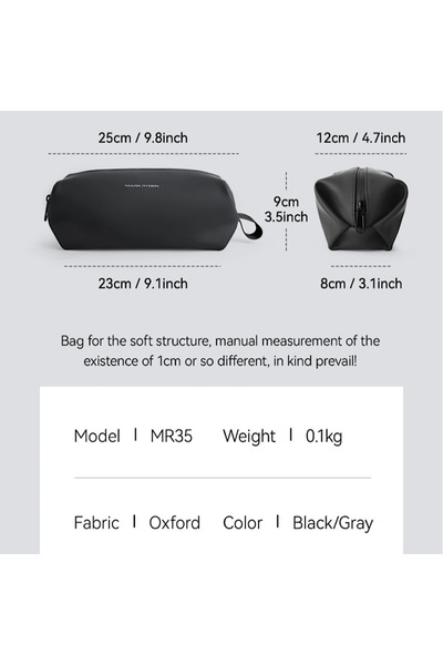 Mark Ryden MR-35 Travel Organizer Pouch, Lightweight Waterproof Oxford Tech Bag with Wrist Strap