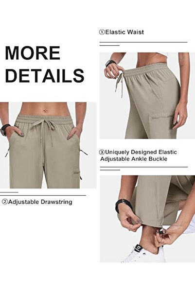 OEM Women's breathable sports pants, with pockets and drawstring at the waist, Green M