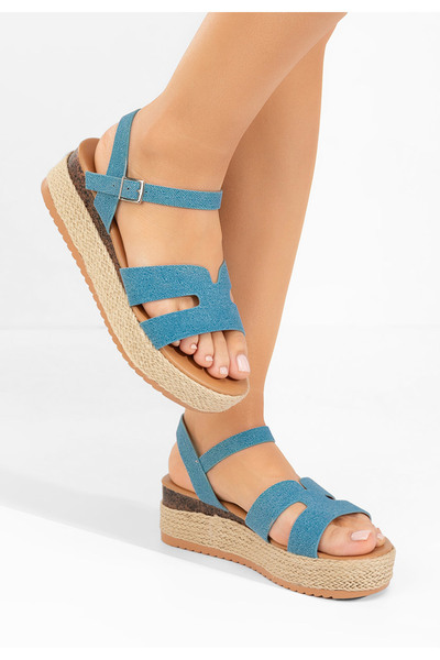 B T Shoes Denim sandály espadrilky Rumia