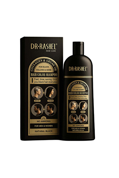 DR.RASHEL Șampon pentru colorarea părului Dr. Rashel (Negru) 400 ml
