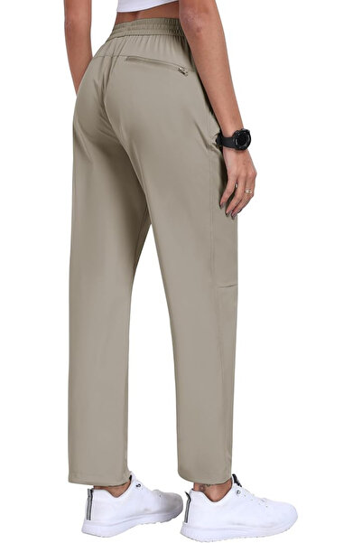 OEM Women's breathable sports pants, with pockets and drawstring at the waist, Green M