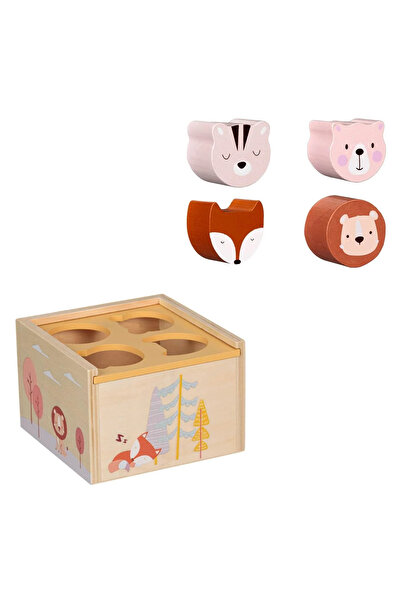 Jumbo Jucarie Educativa din Lemn Sortator cu 4 Forme Animale