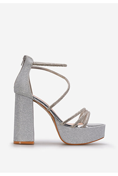 B T Shoes Πέδιλα με Ψηλό Τακούνι Casilda ασιμι