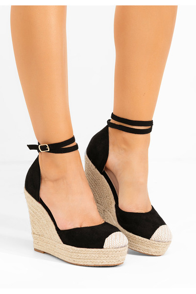 B T Shoes Sandale cu platforma Saniza V3 negre