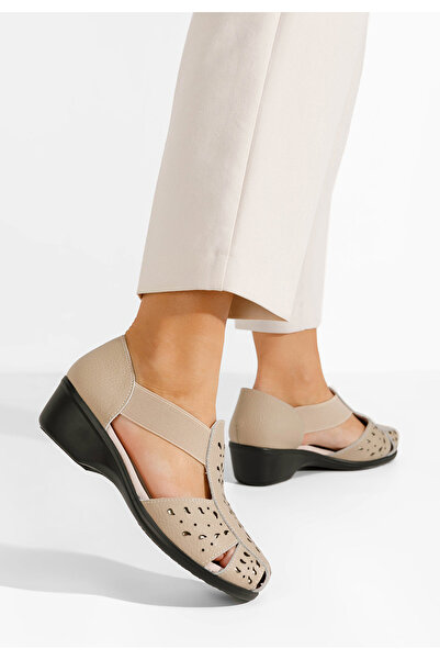 B T Shoes γυναικεια πεδιλα με χαμηλο τακουνι Melona χακι