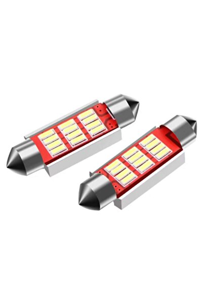 BZRSH Set 2 becuri auto LED, BZRSH, C5W Sofit, 12 SMD, multicolore