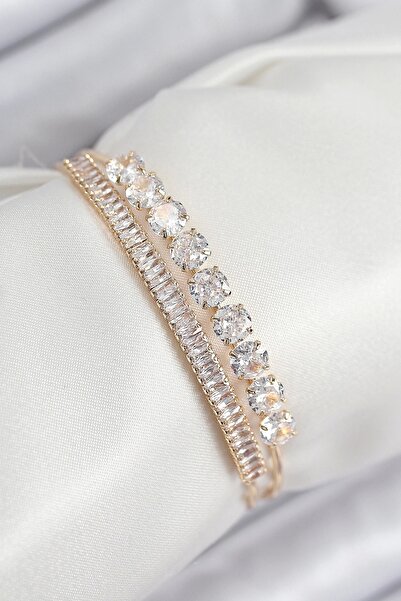 Clariss سوار نسائي من ماركة Mey Thalat Pirin Zircon Tal Su Yolu Model باللون ...