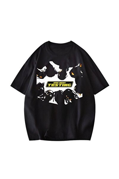 StartMore أسود للجنسين مقاس كبير Dtf