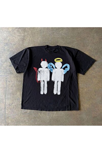 StartMore أسود للجنسين مقاس كبير Dtf