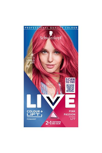 Schwarzkopf Live Color + Lift L77 Pink Passion Hair Dye, 142 ml