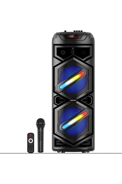 HooToo H00T00 Super Bass Portable Speaker with LED Light and Carrying Handle Powerful Sound for Ultimate Music Experience Model HT-SP003