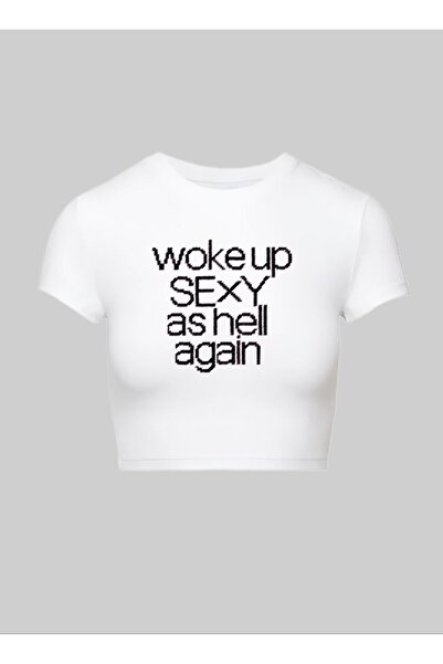 StartMore تي شيرت أبيض أبيض مطبوع عليه ترافيس سكوت من Pinterest Y2K قصير من ا...