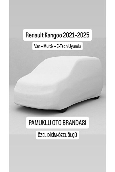 içel çadır Renault Kangoo 2021–2025 Oto Branda - Pamuklu Araç Çadırı (Van – Multix – E-Tech Uyumlu)