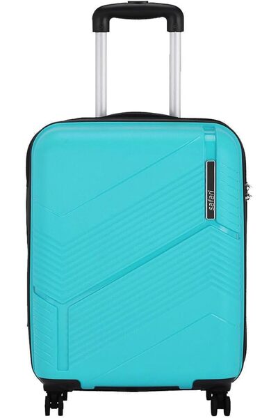 Safari Carter Hard-Sided 3-Piece Polypropylene Luggage Set (55, 67, 76 cm), Cyan Blue