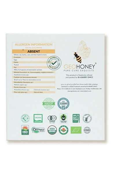 Geohoney سكر عضوي - 125 جرام (25 كيسًا)