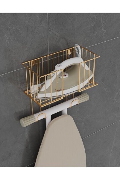 TEKATEL منظم الكي، حامل طاولة الكي، سلة الكي، منظم غرفة الغسيل، منظم الحمام