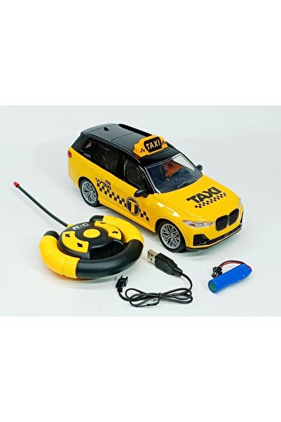 Online 1/16 Ölçek Uzaktan Kumandalı Bmw Cip Taksi Araba Taxi Jeep Işıklı Şarj...