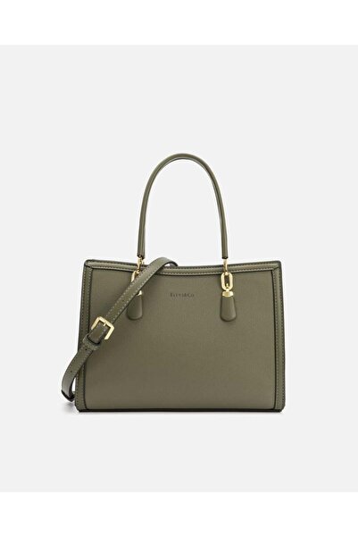 ELVVI&CO شنطة نسائية واسعة بلون أخضر