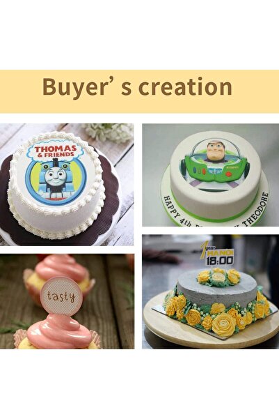 Taimi Food-Grade Ink Refill for Bakery Printer, 4-Pack (Cyan, Magenta, Yellow, Black) - 100ml each