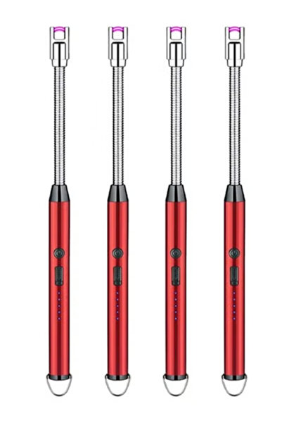 Taimi Pack Of 4 Dual Model Lighter Electric Lighter Red