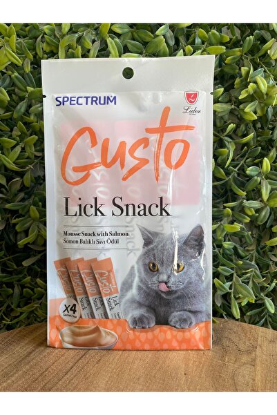 Spectrum Gusto Lick Snack Somonlu Sıvı Kedi Ödül Maması 15 gr 4 Adet