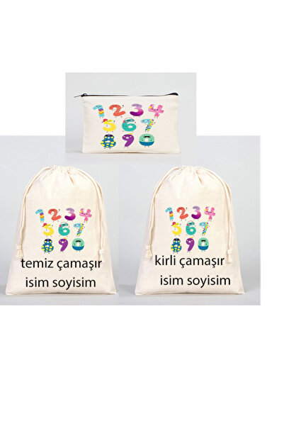 Boom town Valiz İçi Organızer Bez Torbası 3 lü