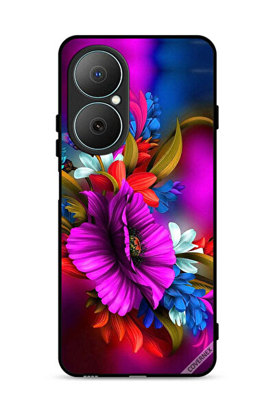 Covernex غطاء حماية لهاتف هواوي نوفا Y73 - تصميم زهور عالي الدقة