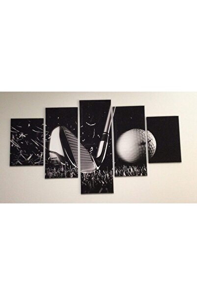 Today Idea لوحات فنية لملاعب الجولف 60×120 سم – لوحة فنية جدارية باللونين الأ...