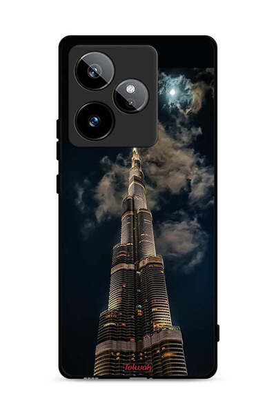 Tolwak Realme GT 7 5G Protective Case Cover Burj Khalifa In Night