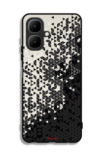 Tolwak غطاء حماية لهاتف Infinix Smart 10 بنمط مثلث فني رقمي