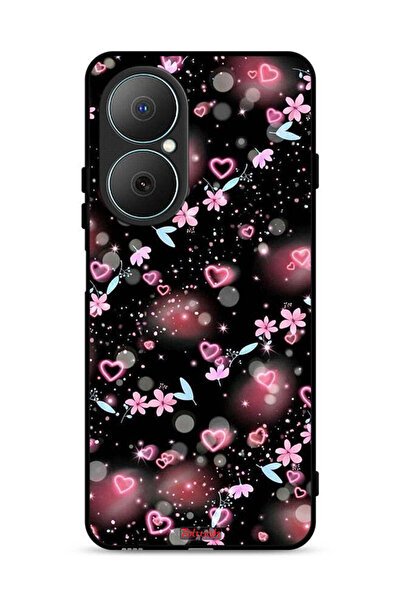 Tolwak غطاء حماية لهاتف هواوي نوفا Y73 برسومات قلوب وأزهار صغيرة