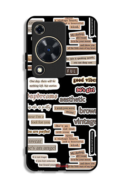 Tolwak غطاء حماية لهاتف هواوي نوفا Y63 بملصقات اقتباسات جميلة