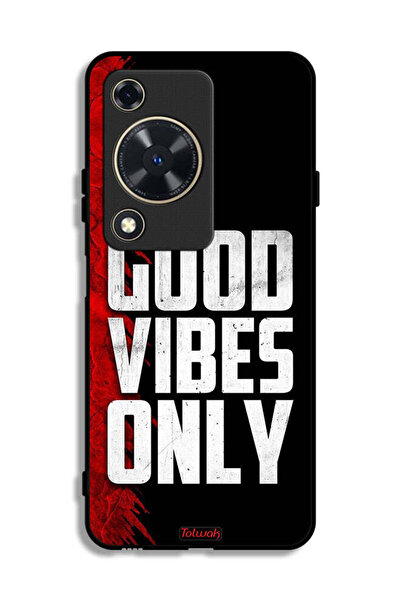Tolwak غطاء حماية لهاتف هواوي نوفا Y72S - Good Vibes Only