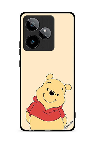 Covernex غطاء حماية لهاتف Realme GT 7 5G بتصميم الدب في وضع السعادة