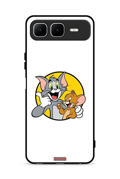 Tolwak غطاء حماية لهاتف إنفينيكس سمارت ١٠ بلس بتصميم توم وجيري