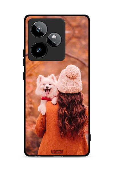 Tolwak غطاء حماية لهاتف Realme GT 7T 5G يحمل جروًا