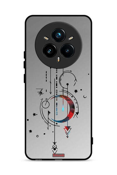 Tolwak غطاء حماية لجهاز Realme 14 Pro 5G بنقشة فنية للقمر والسهام