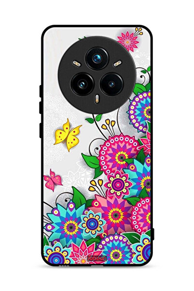 Tolwak غطاء حماية لهاتف Realme 14 Pro 5G بنقشة زهور ماندالا