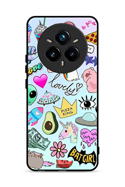 Tolwak غطاء حماية Realme 14 Pro 5G بملصقات جميلة