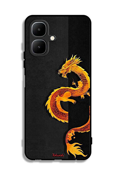 Tolwak غطاء حماية من إنفينيكس سمارت ١٠ بنقشة فن التنين